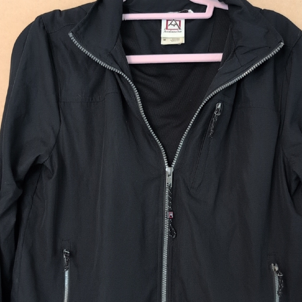 Avalanche Black Zip-Up Jacket - image 1